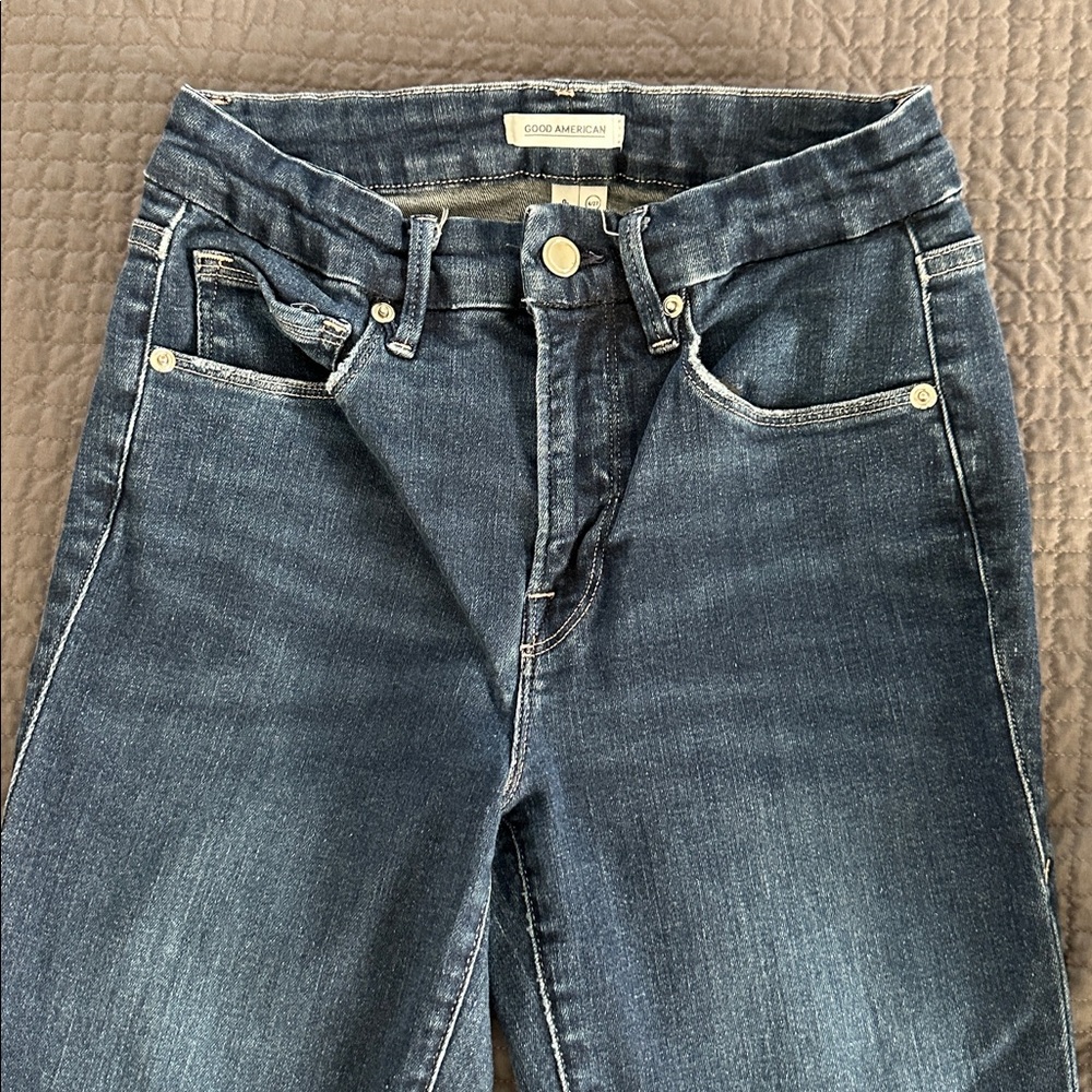 Good American Dark Blue Jeans